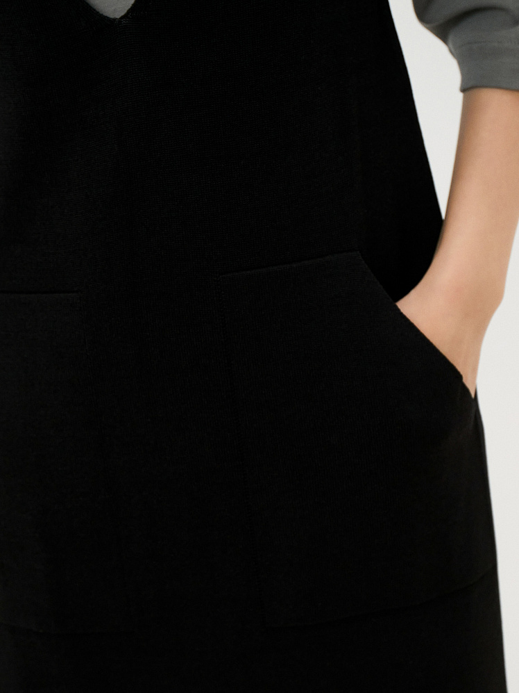 Платье-сарафан женское М0242 черный