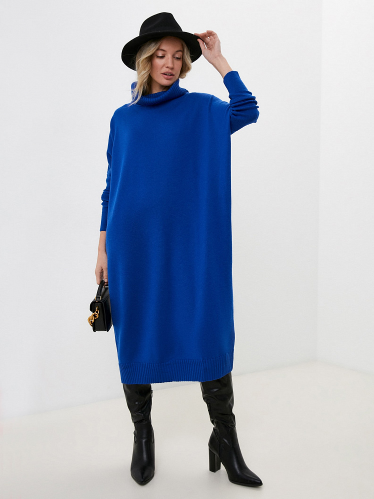 Платье женское М0255 королевский синий