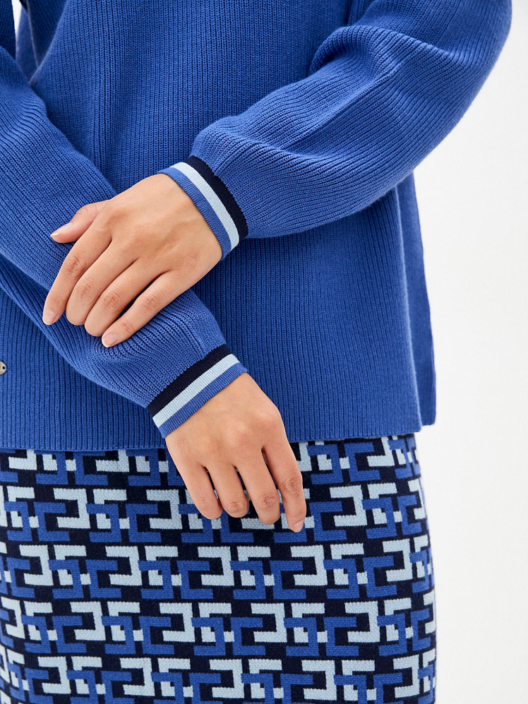 Костюм женский (джемпер+юбка) М0169 королевский синий