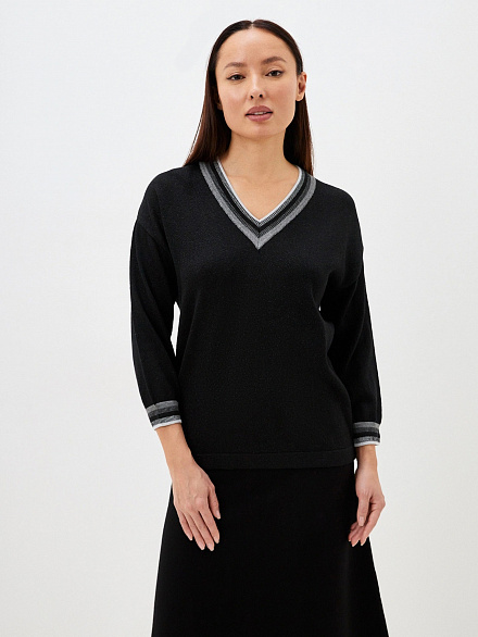 Пуловер женский М0385 черный